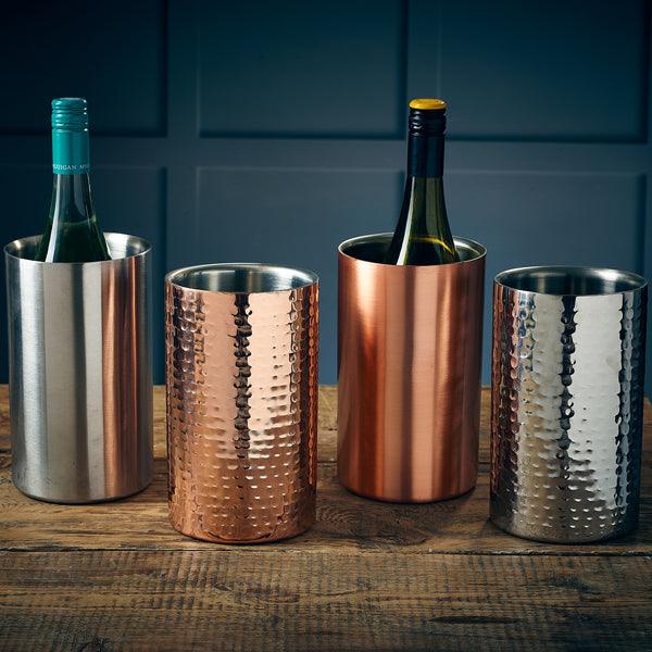 GenWare Hammered Stainless Steel Wine Cooler - BESPOKE 77