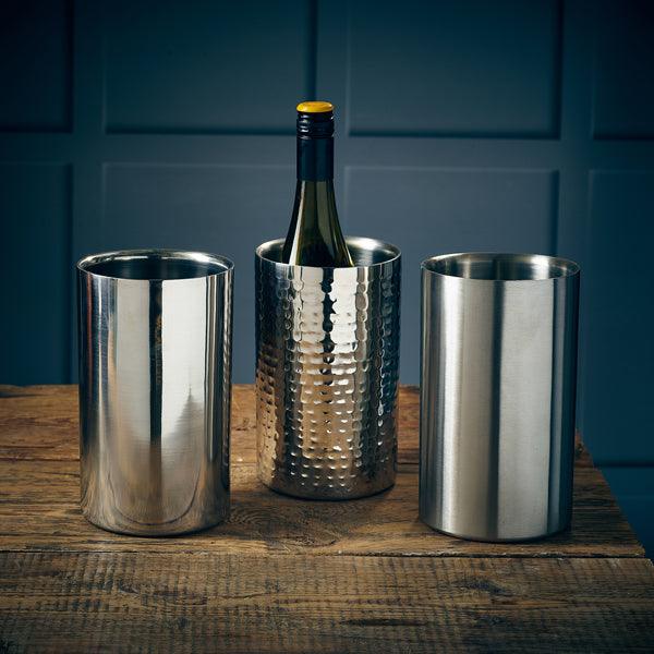 GenWare Hammered Stainless Steel Wine Cooler - BESPOKE 77