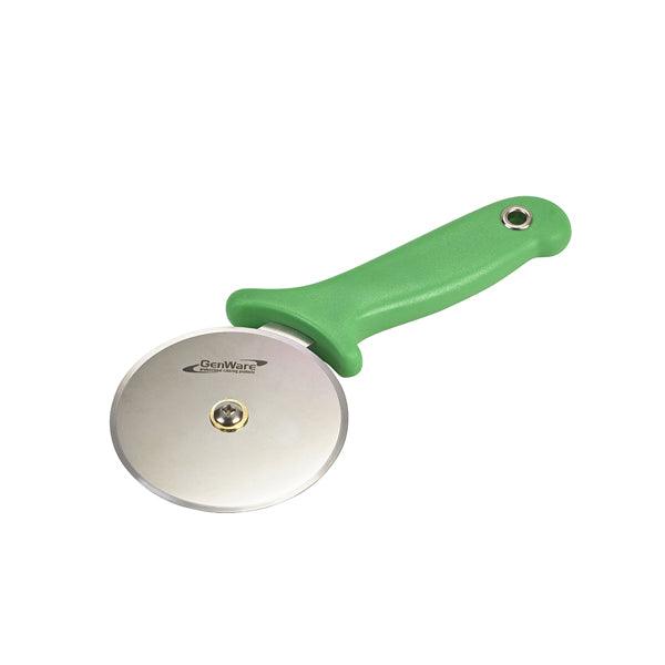 Genware Pizza Cutter Green Handle - BESPOKE 77