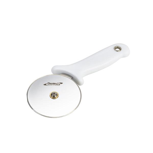 Genware Pizza Cutter White Handle - BESPOKE 77