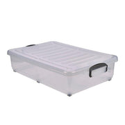 Storage Box 40L W/ Clip Handles On Wheels - BESPOKE 77