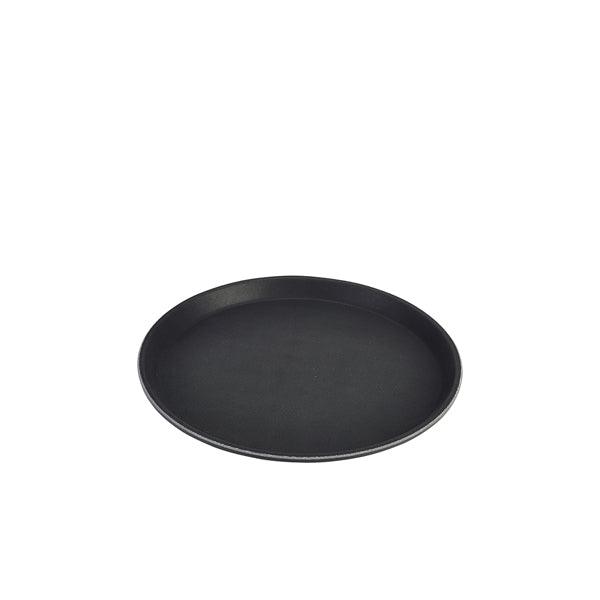 Tray Gengrip Fibreglass Round 11" Black - BESPOKE 77