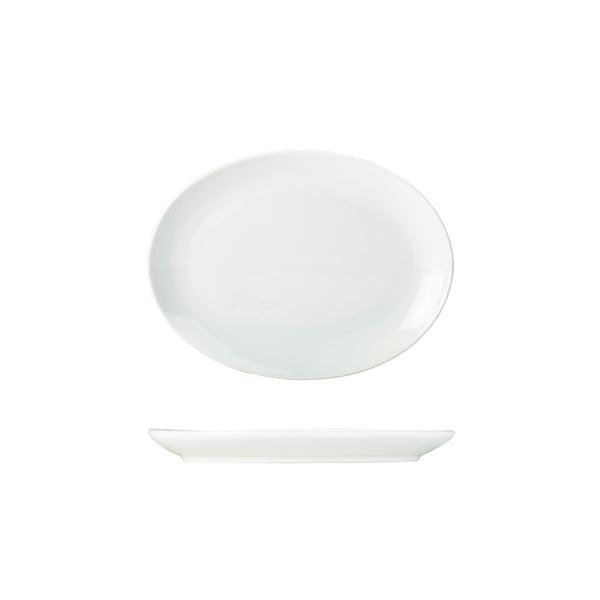 Genware Porcelain Oval Plate 21cm/8.25" - BESPOKE 77