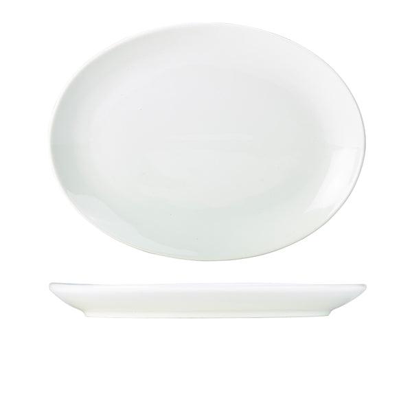 Genware Porcelain Oval Plate 36cm/14" - BESPOKE 77