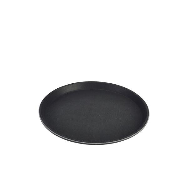 Tray Gengrip Fibreglass Round 14" Black - BESPOKE 77