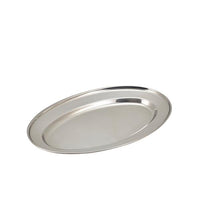 GenWare Stainless Steel Oval Flat 35cm/14" - BESPOKE 77