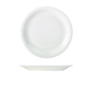 Genware Porcelain Narrow Rim Plate 26cm/10.25" - BESPOKE 77