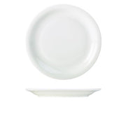 Genware Porcelain Narrow Rim Plate 28cm/11" - BESPOKE 77