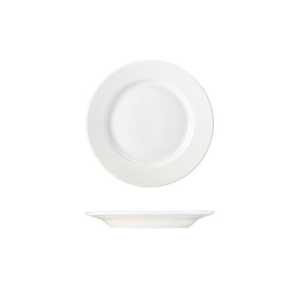 Genware Porcelain Classic Winged Plate 17cm/6.5" - BESPOKE 77