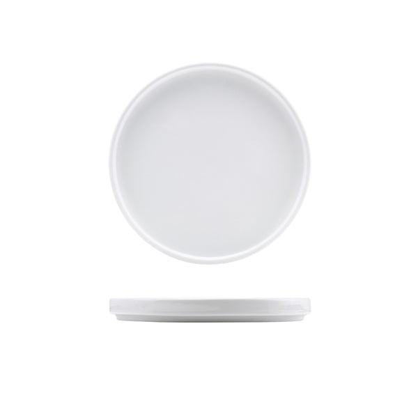 Genware Porcelain Low Presentation Plate 20cm/8" - BESPOKE 77