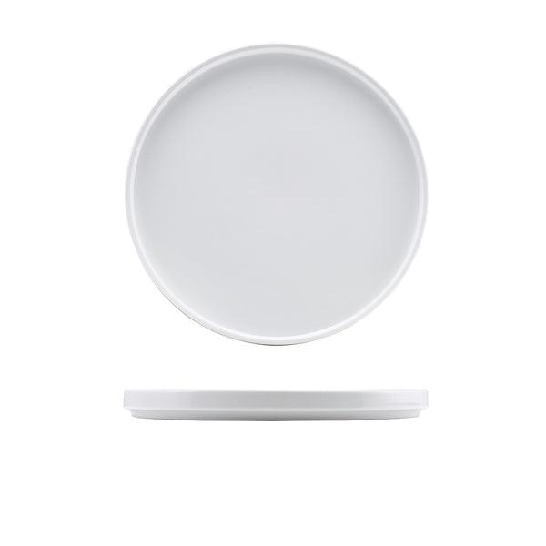 Genware Porcelain Low Presentation Plate 25cm/9.75" - BESPOKE 77