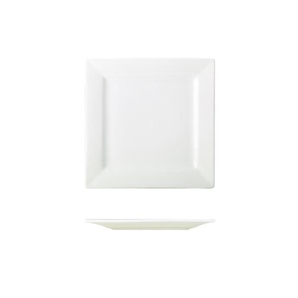 Genware Porcelain Square Plate 16cm/6.25" - BESPOKE 77