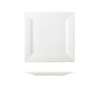 Genware Porcelain Square Plate 21cm/8.25" - BESPOKE 77