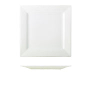 Genware Porcelain Square Plate 26cm/10.25" - BESPOKE 77