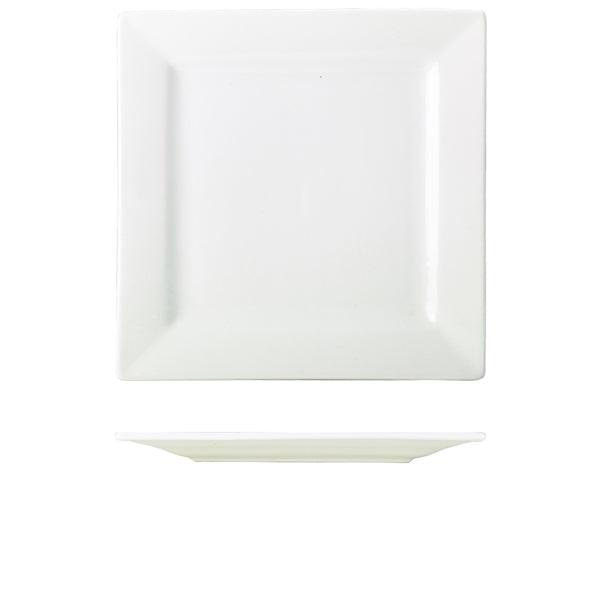 Genware Porcelain Square Plate 30cm/12" - BESPOKE 77