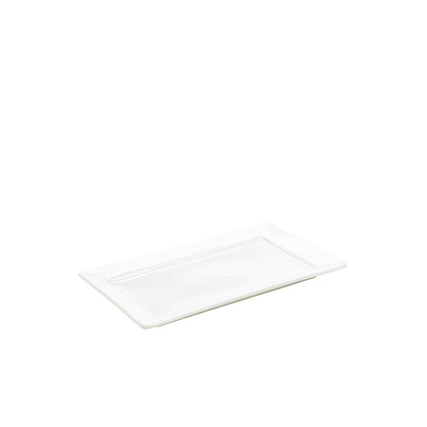 Genware Porcelain Rectangular Plate 30.5 x 18.5cm/12 x 7.25" - BESPOKE 77