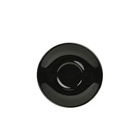 Genware Porcelain Black Saucer 16cm/6.25" - BESPOKE 77
