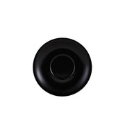 Genware Porcelain Matt Black Saucer 16cm/6.25" - BESPOKE 77
