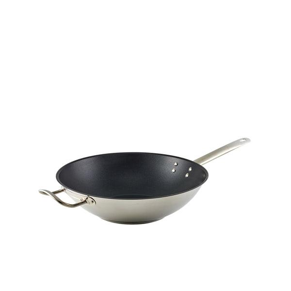 GenWare Non Stick Teflon Stainless Steel Wok 30cm - BESPOKE 77