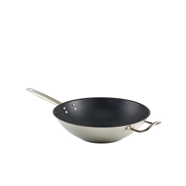 GenWare Non Stick Teflon Stainless Steel Wok 30cm - BESPOKE 77