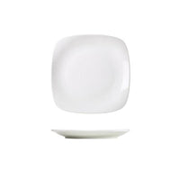 Genware Porcelain Rounded Square Plate 17cm/6.5" - BESPOKE 77
