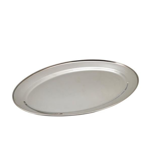 GenWare Stainless Steel Oval Flat 54.5cm/22" - BESPOKE 77