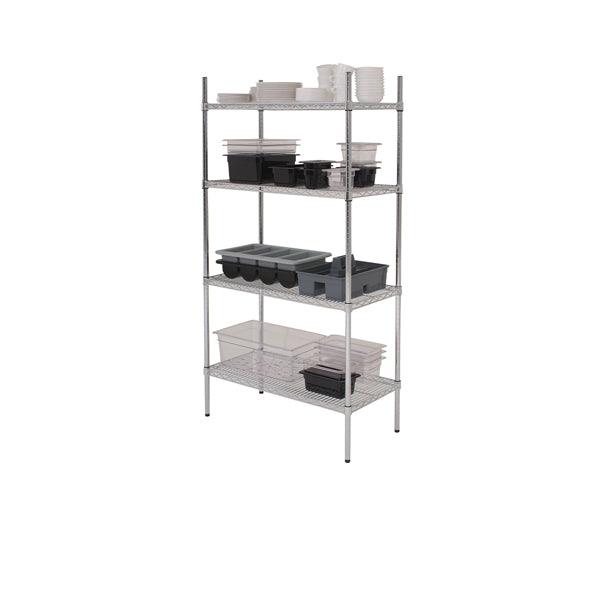 GenWare 4 Tier Wire Racking 122 x 45 x 183cm - BESPOKE 77