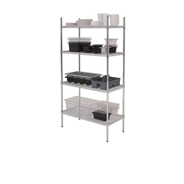 GenWare 4 Tier Wire Racking 152 x 45 x 183cm - BESPOKE 77