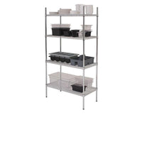 GenWare 4 Tier Wire Racking 183 x 45 x 183cm - BESPOKE 77