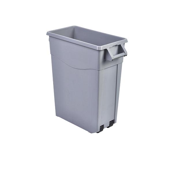 Grey Slim Recycling Bin 65L - BESPOKE 77