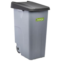 Black Closed Lid For Grey Recycling Bin 85L - BESPOKE 77
