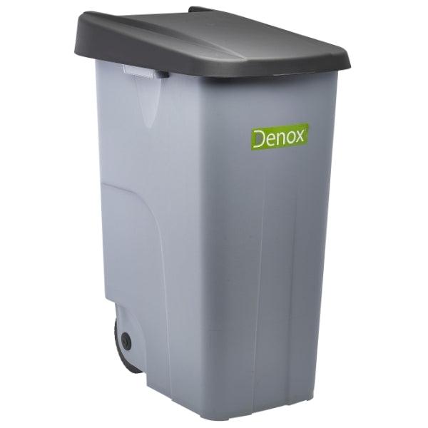 Black Closed Lid For Grey Recycling Bin 85L - BESPOKE 77