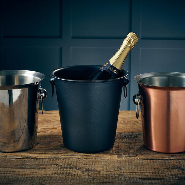 GenWare Metallic Black Wine Bucket - BESPOKE 77