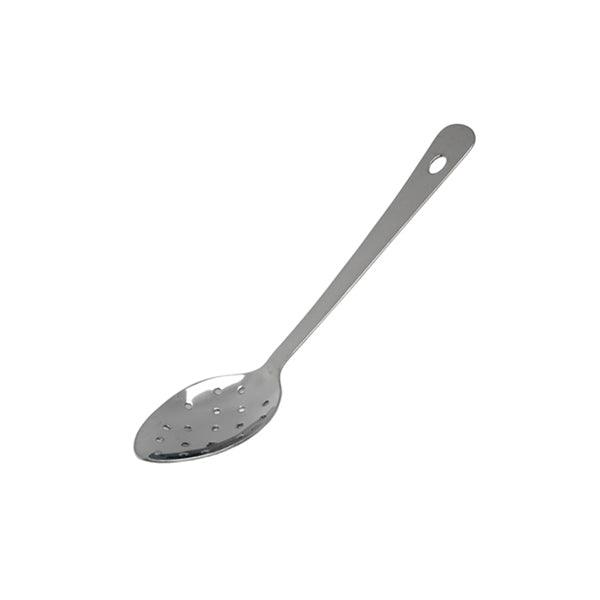 S/St.Perforated Serving Spoon 14" With Hanging Hole - BESPOKE 77