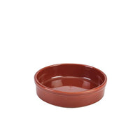 Genware Porcelain Terracotta Round Dish 13cm/5" - BESPOKE 77