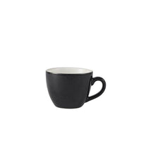 Genware Porcelain Black Bowl Shaped Cup 9cl/3oz - BESPOKE 77