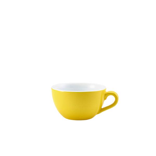 Genware Porcelain Yellow Bowl Shaped Cup 17.5cl/6oz - BESPOKE 77