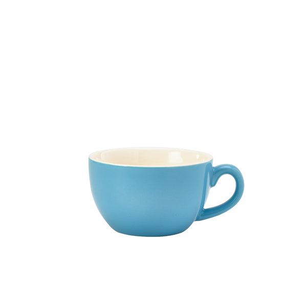 Genware Porcelain Blue Bowl Shaped Cup 25cl/8.75oz - BESPOKE 77