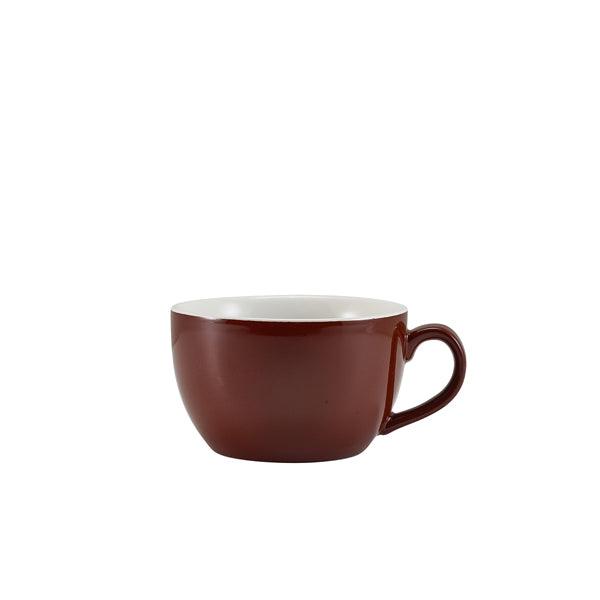 GenWare Porcelain Brown Bowl Shaped Cup 25cl/8.75oz - BESPOKE 77