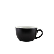 Genware Porcelain Matt Black Bowl Shaped Cup 25cl/8.75oz - BESPOKE 77