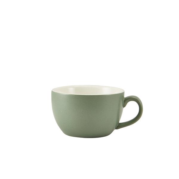 GenWare Porcelain Matt Sage Bowl Shaped Cup 25cl/8.75oz - BESPOKE 77