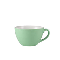 Genware Porcelain Green Bowl Shaped Cup 34cl/12oz - BESPOKE 77