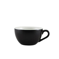 Genware Porcelain Matt Black Bowl Shaped Cup 34cl/12oz - BESPOKE 77