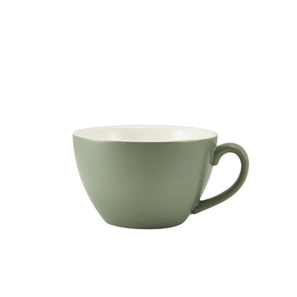 GenWare Porcelain Matt Sage Bowl Shaped Cup 34cl/12oz - BESPOKE 77