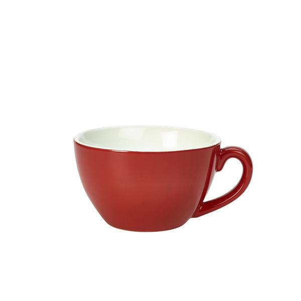 Genware Porcelain Red Bowl Shaped Cup 34cl/12oz - BESPOKE 77