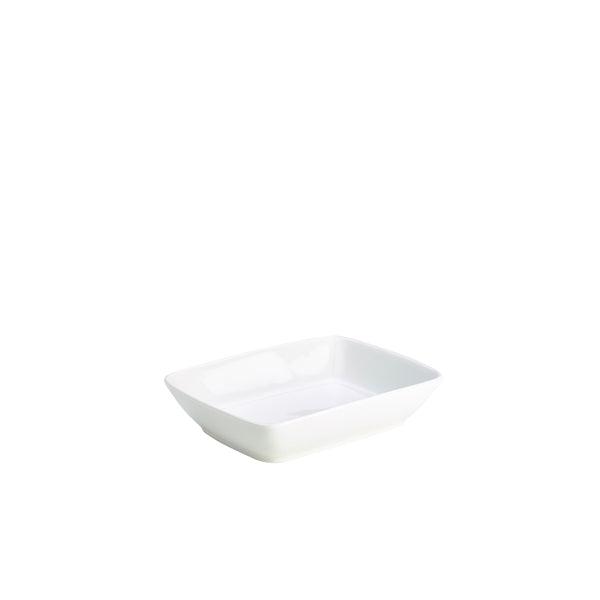 Genware Porcelain Rectangular Dish 16 x 12cm/6.25 x 4.75" - BESPOKE 77