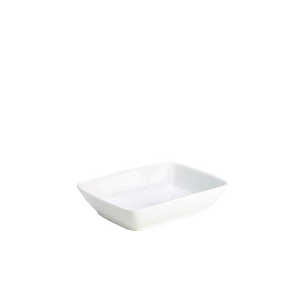 Genware Porcelain Rectangular Dish 19 x 14.5cm/7.5 x 5.75" - BESPOKE 77