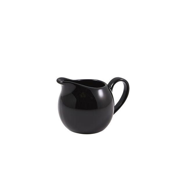 Genware Porcelain Black Jug 14cl/5oz - BESPOKE 77