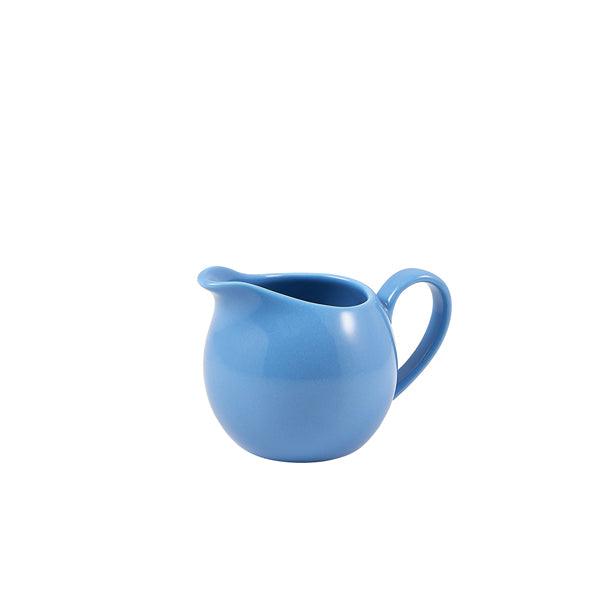 Genware Porcelain Blue Jug 14cl/5oz - BESPOKE 77