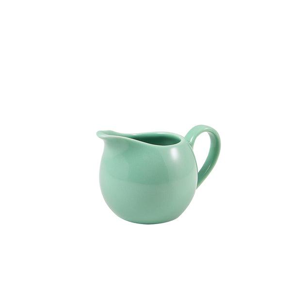 Genware Porcelain Green Jug 14cl/5oz - BESPOKE 77